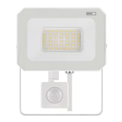 Naswietlacze-z-czujnikiem-ruchu - lampa zewnętrzna naświetlacz  led przed dom biały 30w z czujnikiem ruchu simpo zs2333w emos 