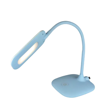 Lampki-biurkowe - lampa biurkowa led z neutralnym światłem do nauki niebieska stella z7602bl emos 