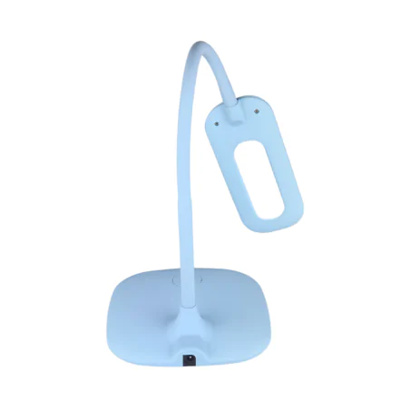 Lampki-biurkowe - lampa biurkowa led z neutralnym światłem do nauki niebieska stella z7602bl emos 