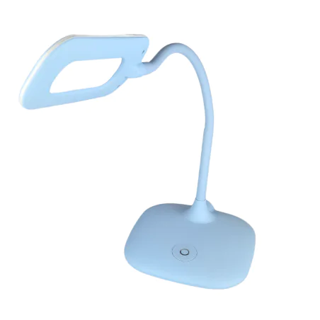Lampki-biurkowe - lampa biurkowa led z neutralnym światłem do nauki niebieska stella z7602bl emos 
