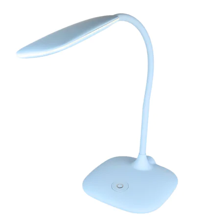 Lampki-biurkowe - lampa biurkowa led z neutralnym światłem do nauki niebieska stella z7602bl emos 