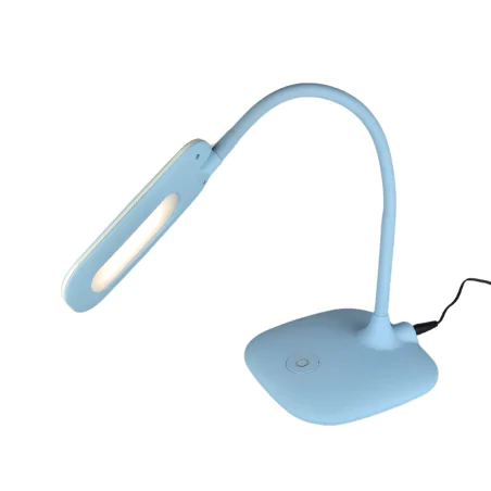 Lampki-biurkowe - lampa biurkowa led z neutralnym światłem do nauki niebieska stella z7602bl emos 