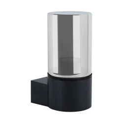 Kinkiety-ogrodowe - kinkiet na zewnątrz czarny lampa ścienna na elewację ip54 beryl 04598 ideus 