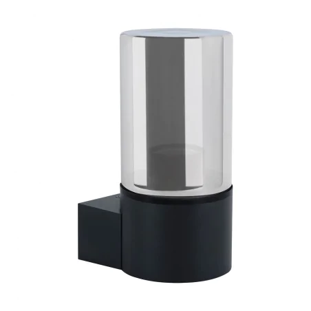 Kinkiety-ogrodowe - kinkiet na zewnątrz czarny lampa ścienna na elewację ip54 beryl 04598 ideus 