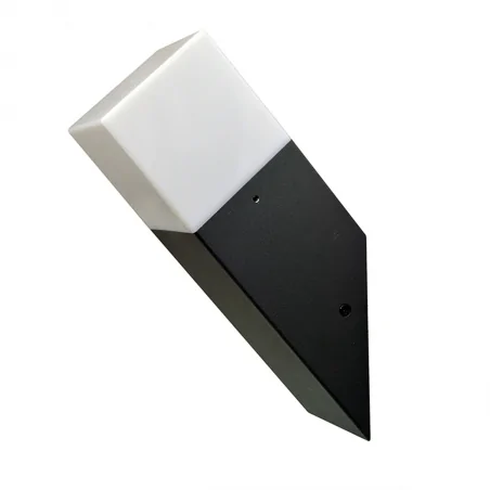 Kinkiety-ogrodowe - kinkiet ogrodowy aluminiowy new york gla505qu1gfsmsk 1xe27 skośny polux 