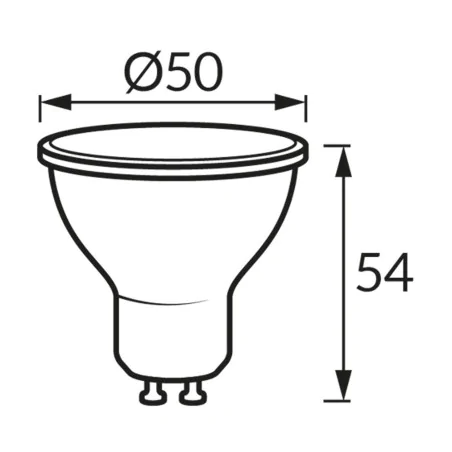 Gwint-trzonek-gu10 - żarówka led gu10 z delikatnym światłem zimna 1.5w 6500k 135lm lara ideus 