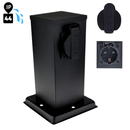 Slupki-ogrodowe - słupek do ogrodu z dwoma gniazdami 230v typu schuko ontario 