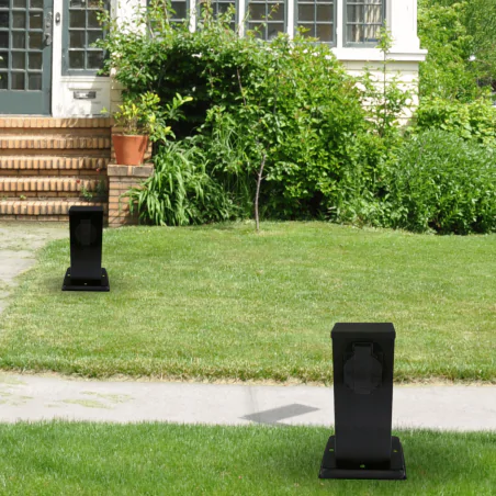 Slupki-ogrodowe - słupek do ogrodu z dwoma gniazdami 230v typu schuko ontario 