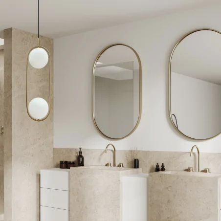 Lampy-sufitowe - lampa wisząca sufitowa zwis dwie kule złoty szczotkowany cordel 32-26279 candellux 