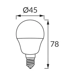 Gwint-trzonek-e27 - żarówka led kulka mini e27 4w zimna 400lm ulke 04518 ideus 