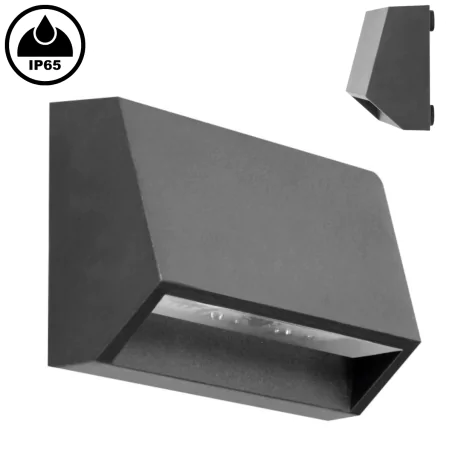 Kinkiety-ogrodowe - kinkiet ścienny zewnętrzny elewacyjny led ciemnoszary 1,5w enye ad-op-6190l4 adviti 