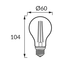 Zarowki-led - 04475 żarówka led cog z filamentem e27 10w 1230lm 2700k  erste ideus 