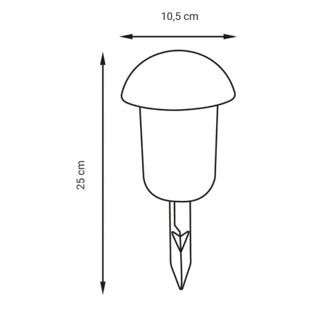 Lampy-solarne - lampka solarna do ogrodu wbijana w ziemię z kolorowym światłem rgb momo polux- 1szt. 