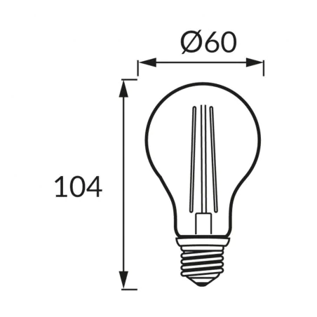 Zarowki-led - 04478 żarówka led filament mocna neutralna 4000k e27 12w 1810lm erste ideus 