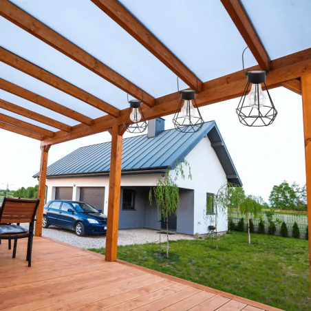 Lampy-solarne - lampa solarna wisząca z ażurowym kloszem w kształcie diamentu 3662 lvt 