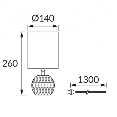 Lampki-nocne - kryształowa lampka stołowa z czarnym kloszem glamour e14 zefir 04724 ideus 