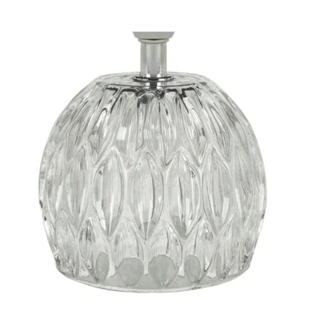 Lampki-nocne - kryształowa lampka stołowa z czarnym kloszem glamour e14 zefir 04724 ideus 