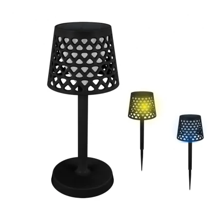 Lampy-solarne - lampka solarna stołowa i wbijana 2w1 ażurowa ładowalna azura ideus 