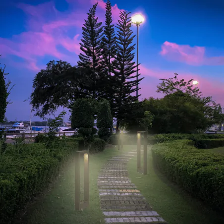 Lampy-ogrodowe-stojace - lampa ogrodowa typu słupek stojący led na zewnątrz 60cm 7w rio 3280 lvt 