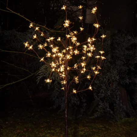 Lampy-solarne - drzewko solarne do ogródka lampa świecące gałazki 120cm eko1448 eko-light 