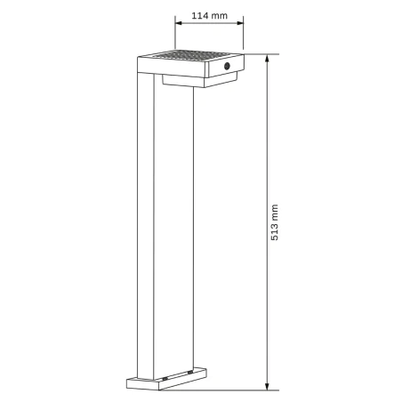 Lampy-solarne - lampa solarna ogrodowa stojąca led z czujnikiem ruchu z usb mali 329424 polux-goldlux 