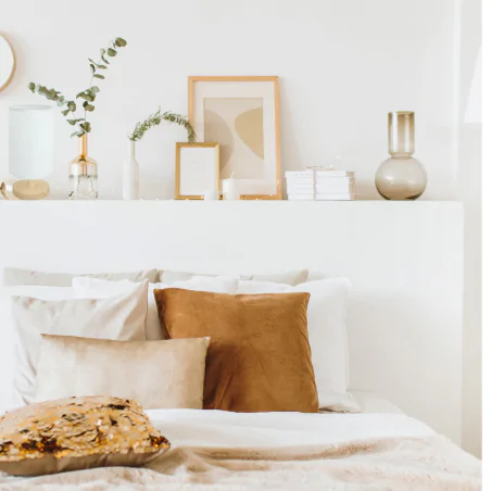 Lampki-nocne - lampka stołowa skandynawska drewno z białym kloszem e14 bela ideus 