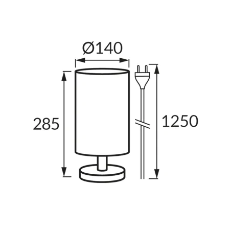 Lampki-nocne - lampka stołowa skandynawska drewno z białym kloszem e14 bela ideus 