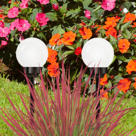 Lampy-solarne - lampka solarna led kula o średnicy 20cm do dekoracji ogrodu lumsol1020 lumiled 