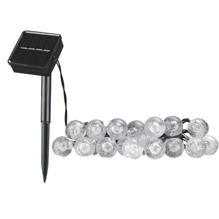 Swiecace-kule-i-girlandy - girlanda solarna led 20 kuleczek z ciepłym światłem bubble glass 329479 polux-goldlux 