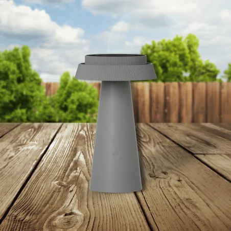 Lampy-solarne - lampa solarna stołowa ogrodowa led grzybek z opcją ładowania przez usb marakesz 329820 polux-goldlux 