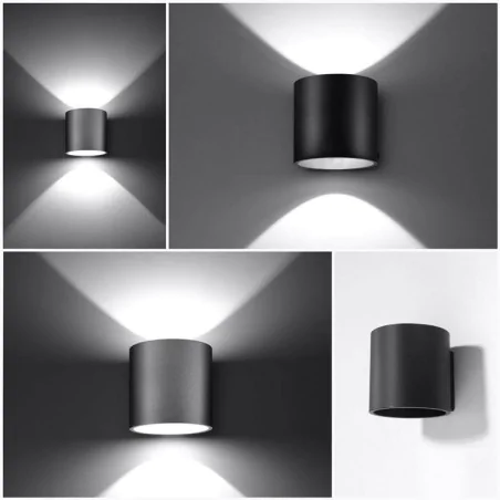 Kinkiety - betonowy kinkiet tuba g9 orbis sl.0486 sollux lighting 