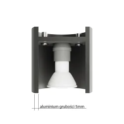 Kinkiety - betonowy kinkiet tuba g9 orbis sl.0486 sollux lighting 