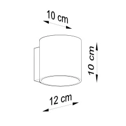 Kinkiety - betonowy kinkiet tuba g9 orbis sl.0486 sollux lighting 