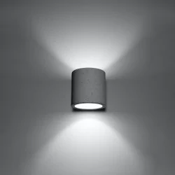 Kinkiety - betonowy kinkiet tuba g9 orbis sl.0486 sollux lighting 