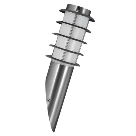 Kinkiety-ogrodowe - kinkiet ogrodowy serena inox cie015 tuba+rastry skośny stal polux 