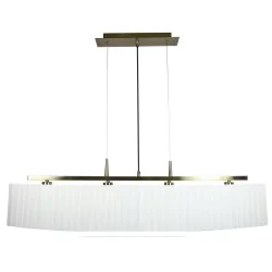 Oswietlenie - berg lampa wisząca 4x40w e14 patyna abażur biały candellux