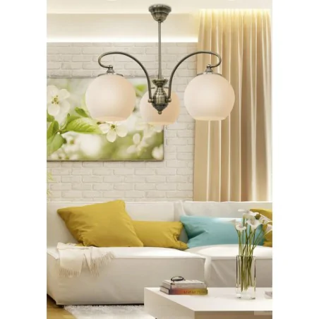 Oswietlenie - orbit lampa wisząca 3x60w e27 patynowa miedź candellux 