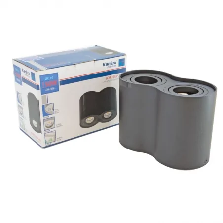 Oprawy-sufitowe - czarna oprawa sufitowa punktowa 50w ip20 bord dlp-250 kanlux 