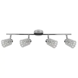 Oswietlenie - york lampa sufitowa listwa 4x40w g9 chrom candellux