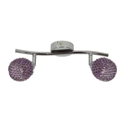 Oswietlenie - clear lampa sufitowa listwa 2x40w g9 fiolet candellux