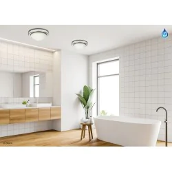 Oswietlenie - roda lampa sufitowa plafon 265 1x60w e27 chrom ip44 candellux 