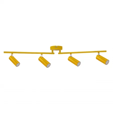 Lampy-sufitowe - listwa z 4 reflektorami led żółta 4x4,5w 3000k gavi polux 