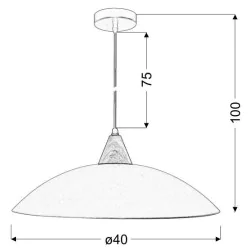 Oswietlenie - otriks lampa wisząca 40 1x60w e27 candellux 