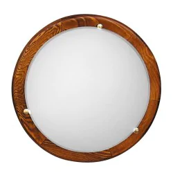 Oswietlenie - bianca lampa sufitowa plafon 40 drewno standard 16w led 6500 k dąb candellux