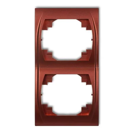 Ramki-podwojne - ramka podwójna pionowa brązowy metalik 9lrv-2 logo karlik 