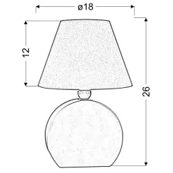 Oswietlenie - ofelia lampa gab. mdf 1x40w e14 żółta candellux 