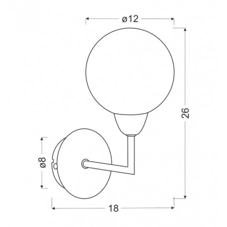 Oswietlenie - logos lampa kinkiet satyna 1x25w g9 klosz biały candellux 