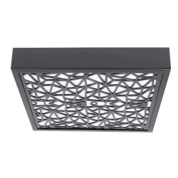 Oswietlenie - laser 2 lampa sufitowa plafon czarny 1x18w led 4000k klosz czarny+biały candellux