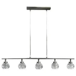 Oswietlenie - gira zwis 5x40w g9 satyna nikiel+kryształ promocja candellux