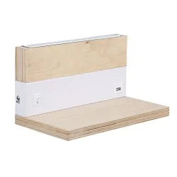 Oswietlenie - anet lampa kinkiet drewniany z półką 2x4w led 4000k maskownica biała candellux